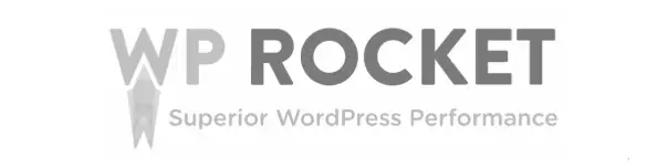 Logo noir et blanc client WP Rocket